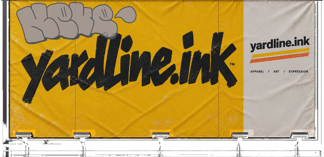 Digital graffiti by NEVE on Yardline Billboard