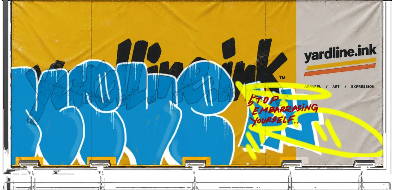 Digital graffiti by kyn on Yardline Billboard
