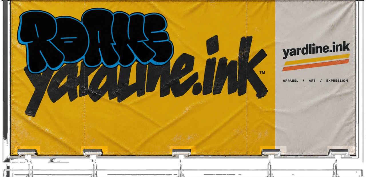 Digital graffiti by Roane on Yardline Billboard