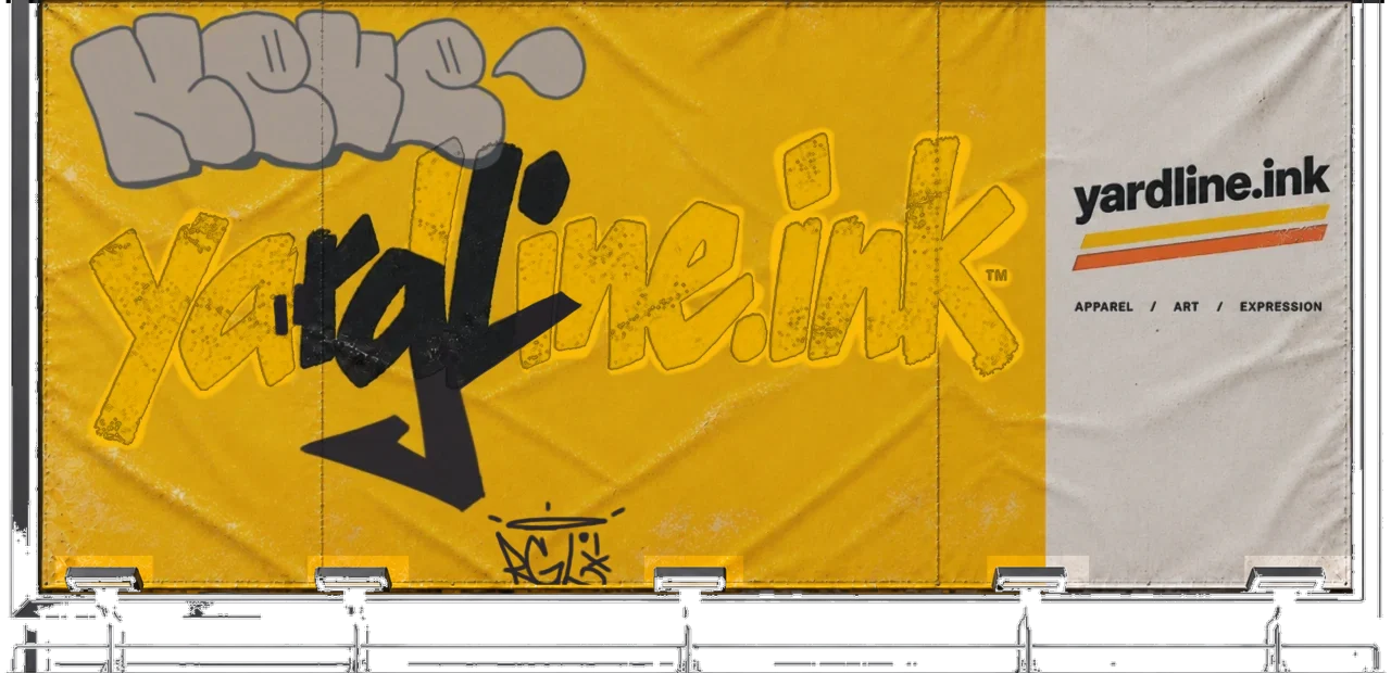 Digital graffiti by RGL on Yardline Billboard