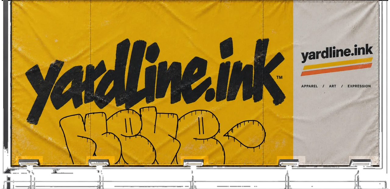 Digital graffiti by NEVE on Yardline Billboard