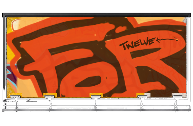 Digital graffiti by Fore12 on Yardline Billboard