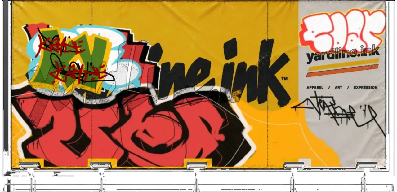 Digital graffiti by kyn on Yardline Billboard