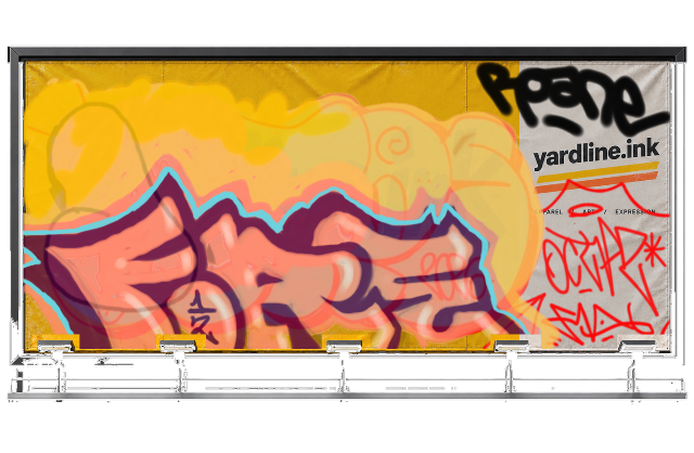 Digital graffiti by Fore12 on Yardline Billboard