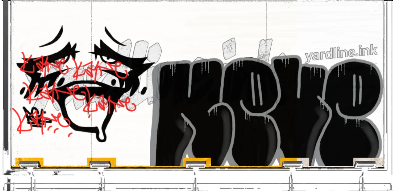 Digital graffiti by kayne on Yardline Billboard