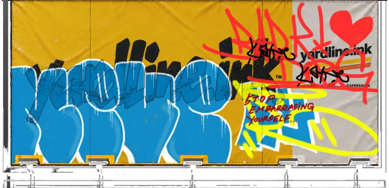Digital graffiti by kyn on Yardline Billboard