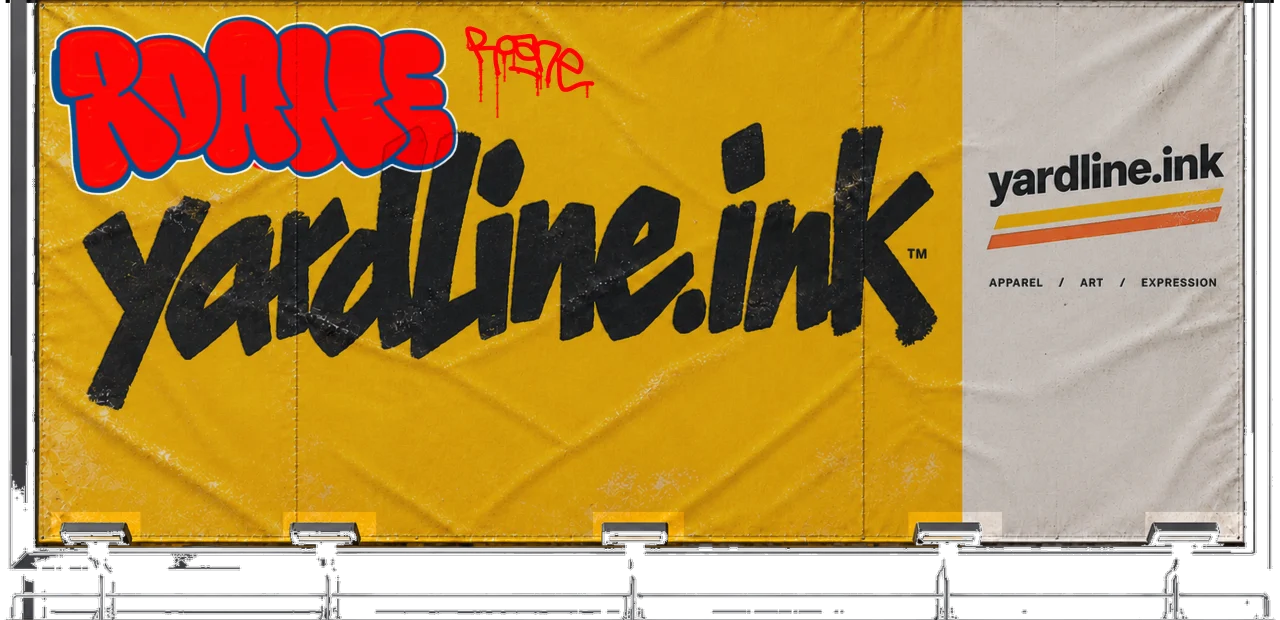 Digital graffiti by Roane on Yardline Billboard