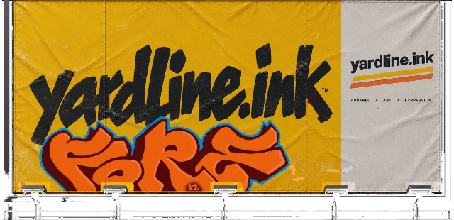 Digital graffiti by Fore12 on Yardline Billboard