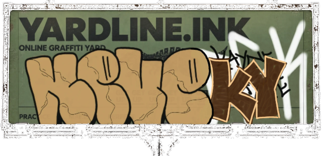 Digital graffiti by NEVE on Yardline Billboard V2