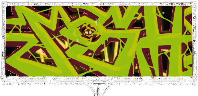 Digital graffiti by MOSH on Yardline Billboard V2