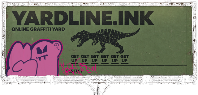 Digital graffiti by Gost on Yardline Billboard V2