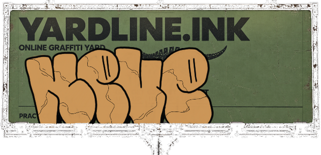 Digital graffiti by NEVE on Yardline Billboard V2