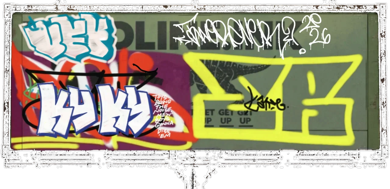 Digital graffiti by Verfer on Yardline Billboard V2