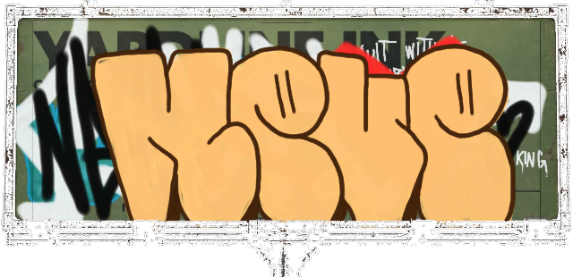 Digital graffiti by NEVE on Yardline Billboard V2
