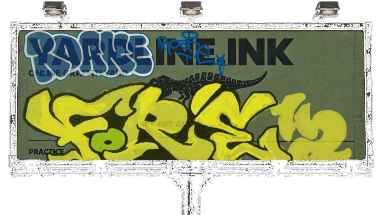 Digital graffiti by Roane on Yardline Billboard V2