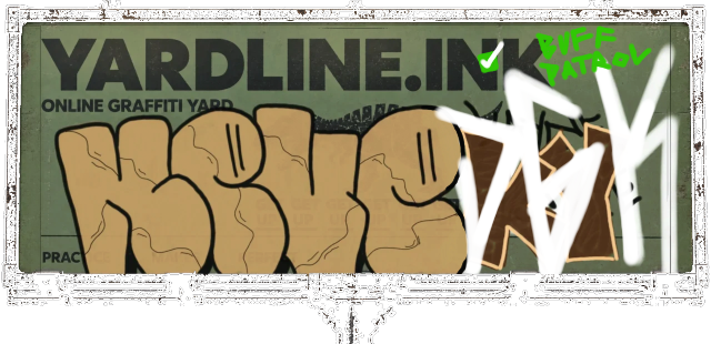 Digital graffiti by MOSH on Yardline Billboard V2