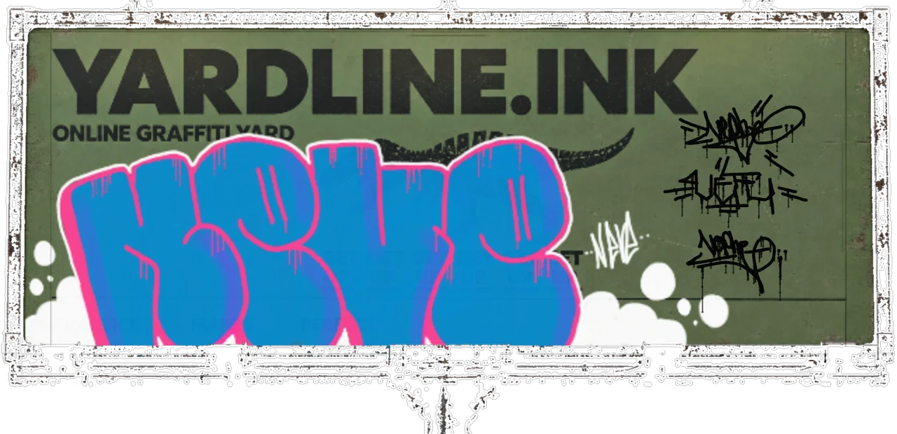 Digital graffiti by Verfer on Yardline Billboard V2