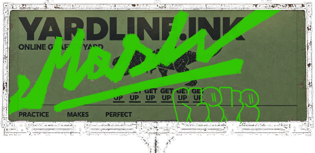 Digital graffiti by NEVE on Yardline Billboard V2