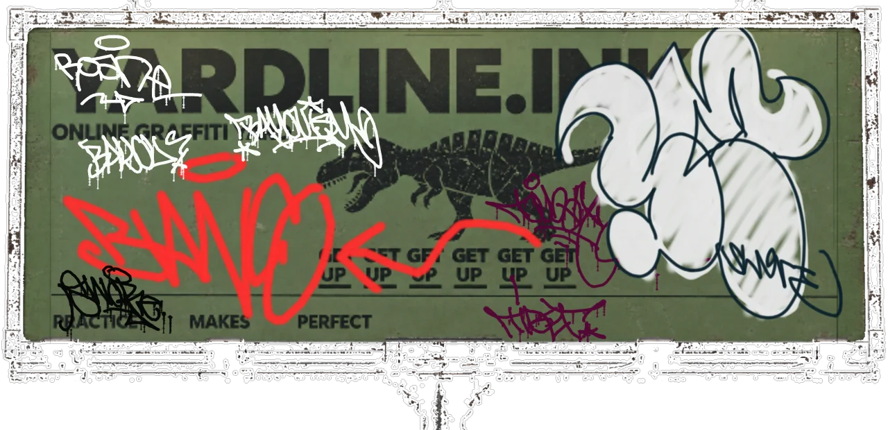 Digital graffiti by Roane on Yardline Billboard V2