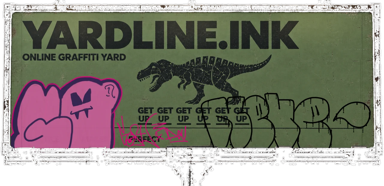 Digital graffiti by NEVE on Yardline Billboard V2
