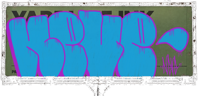 Digital graffiti by NEVE on Yardline Billboard V2