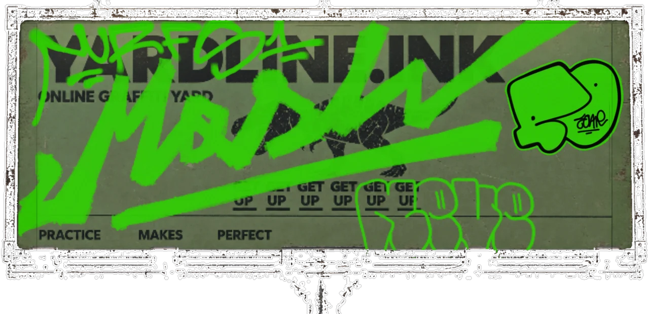 Digital graffiti by nurfs on Yardline Billboard V2