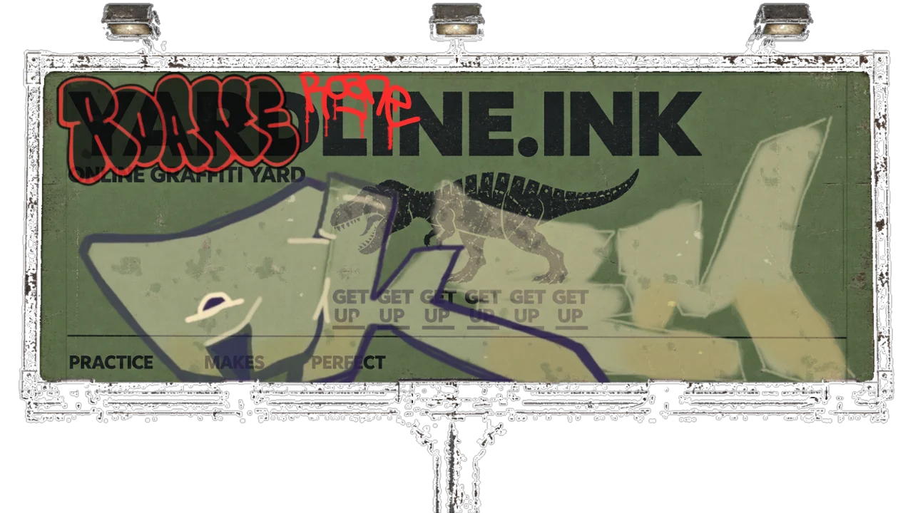 Digital graffiti by Roane on Yardline Billboard V2