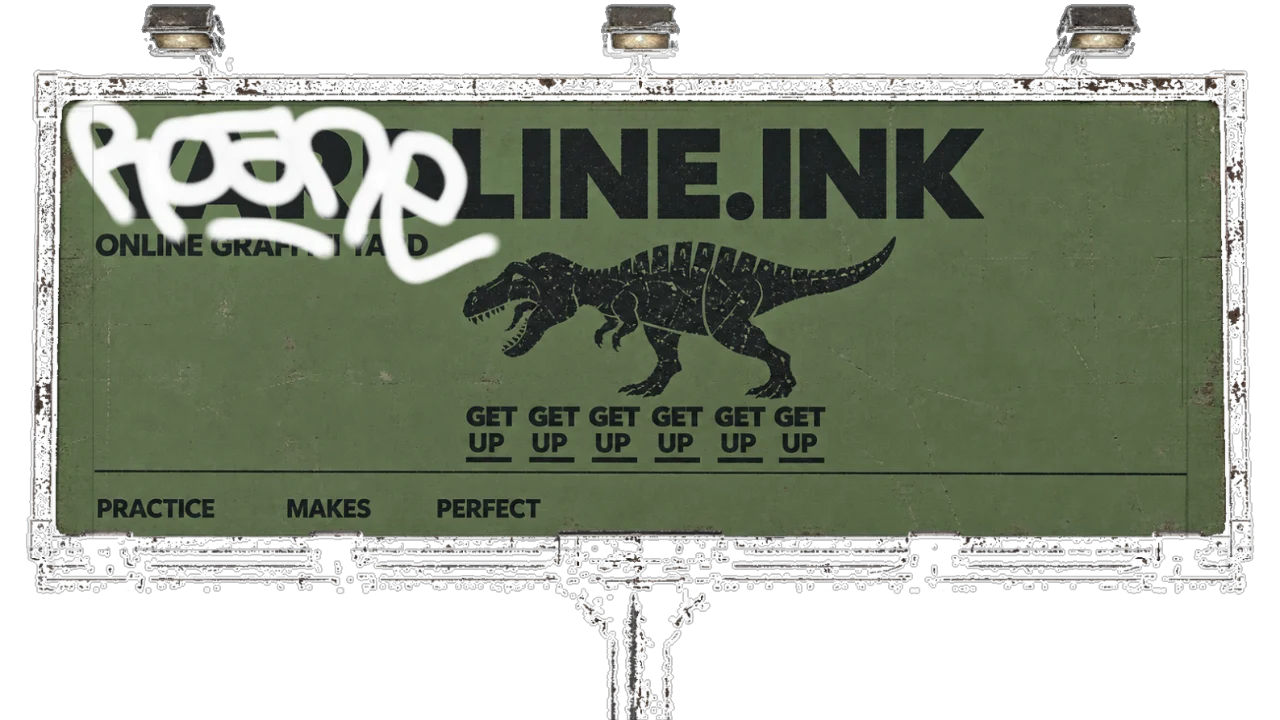 Digital graffiti by Roane on Yardline Billboard V2