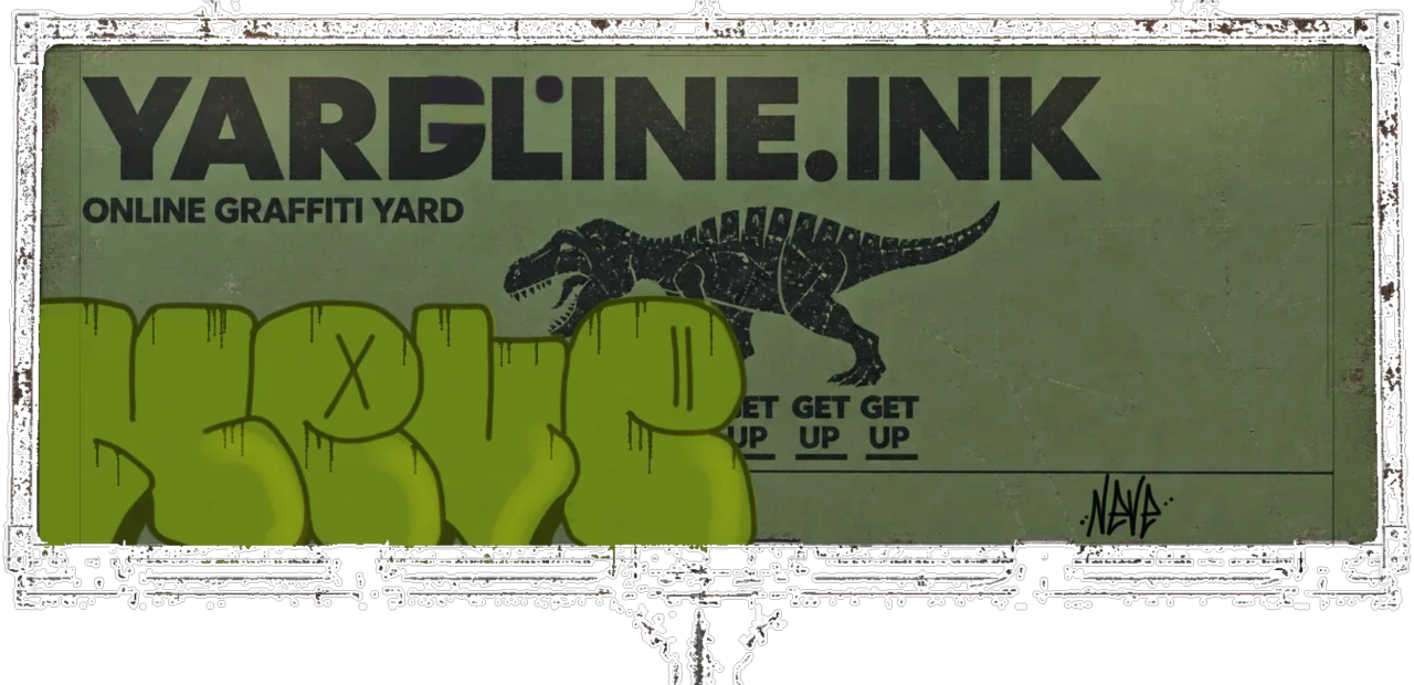 Digital graffiti by NEVE on Yardline Billboard V2