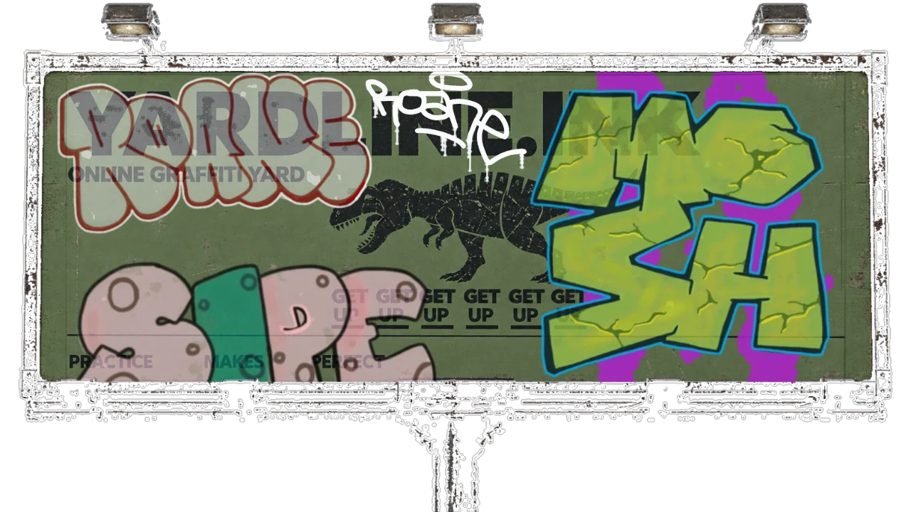 Digital graffiti by Roane on Yardline Billboard V2