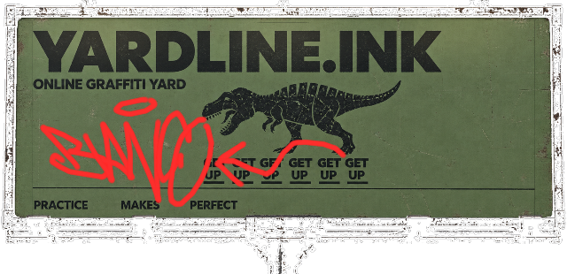 Digital graffiti by GhostSignal on Yardline Billboard V2