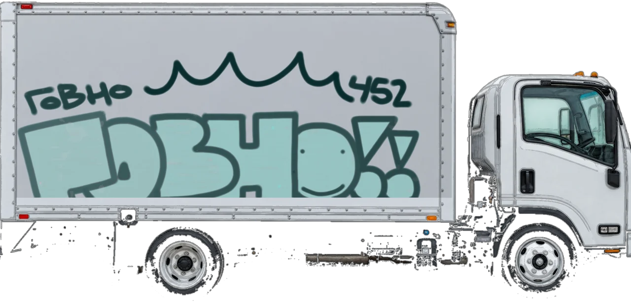 Digital graffiti by GovnoRicko on White Box Truck