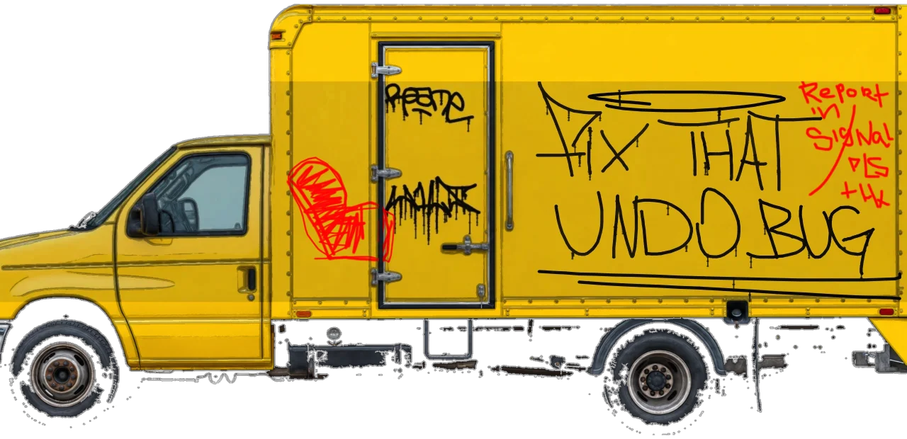 Digital graffiti by Gost on Yellow Box Truck