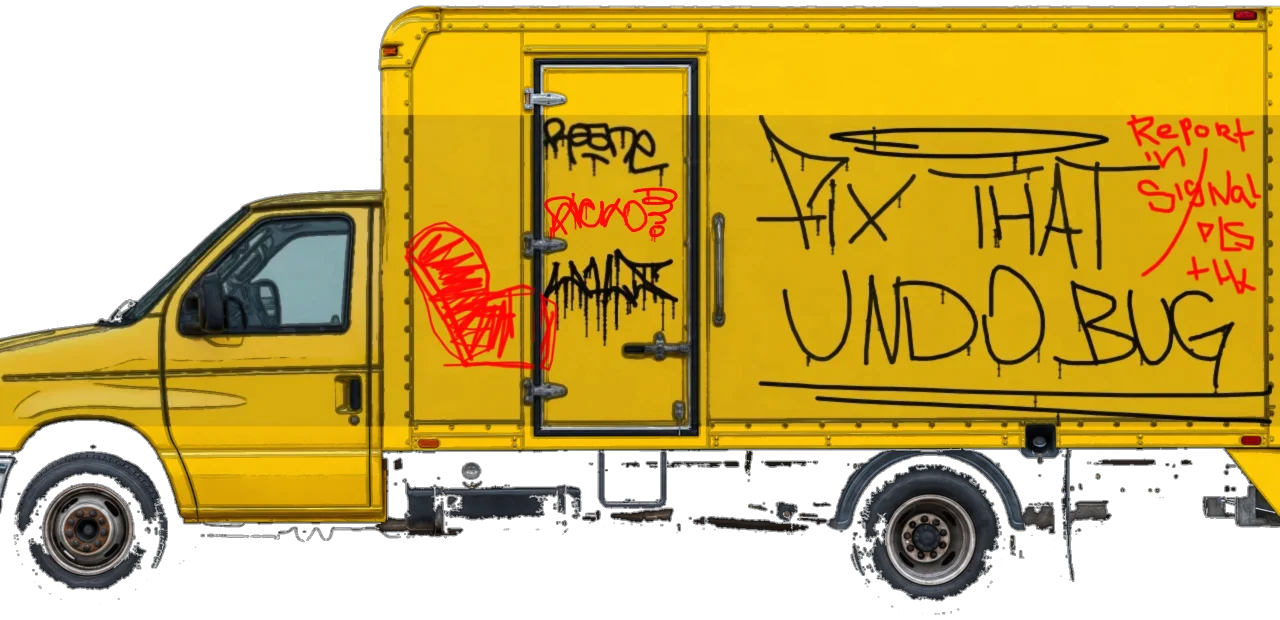 Digital graffiti by GovnoRicko on Yellow Box Truck